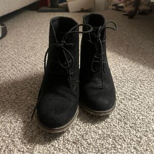 MIA Black Heeled Boots